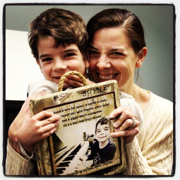 Jonah and Mom- Shining Star Award Proud Moment