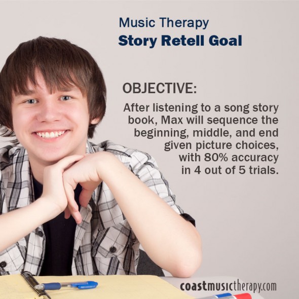 Music Therapy IEP Goal for Story Retell- Coast Music Therapy