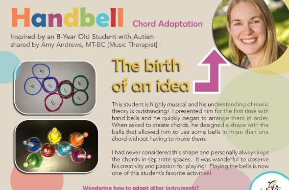 special needs handbell chord adaptation | Coast Music Therapy